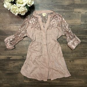 Blush Lace Blouse